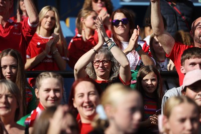 260926 - Wales Women v USA Women - Vodafone Wales WXV Series - Wales fans