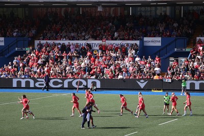 260926 - Wales Women v USA Women - Vodafone Wales WXV Series - Wales fans