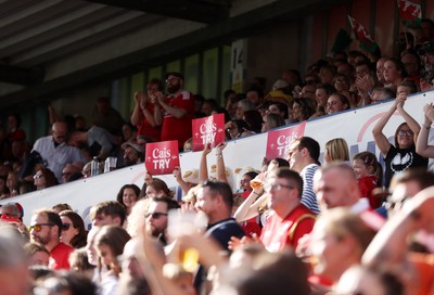 260926 - Wales Women v USA Women - Vodafone Wales WXV Series - Wales fans