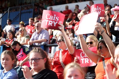 260926 - Wales Women v USA Women - Vodafone Wales WXV Series - Wales fans