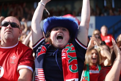 260926 - Wales Women v USA Women - Vodafone Wales WXV Series - Wales fans