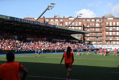 260926 - Wales Women v USA Women - Vodafone Wales WXV Series - Wales fans
