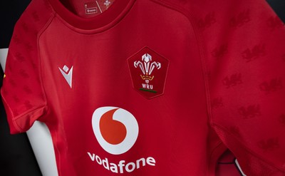 260926 Wales v USA, Vodafone Wales WXV Series -  A general view of Wales match jerseys in the changing room ahead of the match