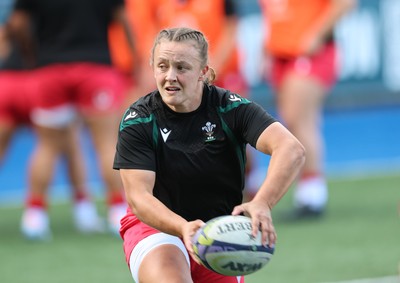 260926 Wales v USA, Vodafone Wales WXV Series - Lleucu George of Wales during warm up