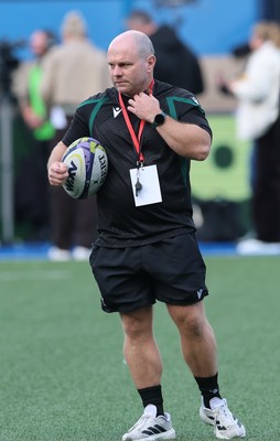 260926 Wales v USA, Vodafone Wales WXV Series - Sean Lynn, Wales head coach during warm up