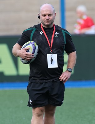 260926 Wales v USA, Vodafone Wales WXV Series - Sean Lynn, Wales head coach during warm up