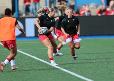 260926 Wales v USA, Vodafone Wales WXV Series - Freya Bell of Wales during warm up