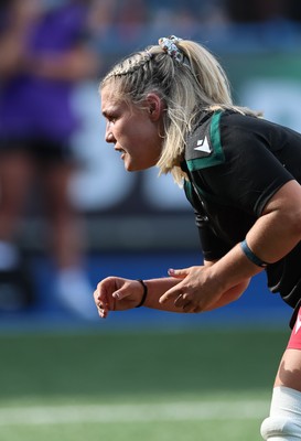 260926 Wales v USA, Vodafone Wales WXV Series - Alex Callender of Wales during warm up