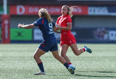 260926 Wales v USA, Vodafone Wales WXV Series - Amy Williams of Wales takes on Abigail Paton of USA