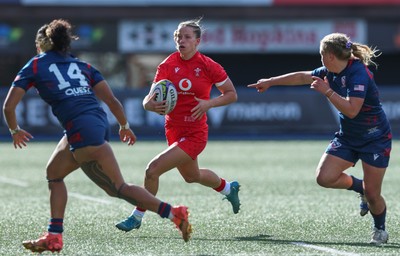 260926 Wales v USA, Vodafone Wales WXV Series - Amy Williams of Wales takes on Abigail Paton of USA