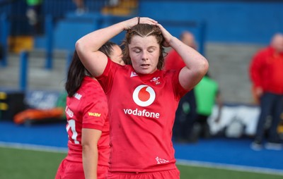 260926 Wales v USA, Vodafone Wales WXV Series - Kate Williams of Wales at the end of the match