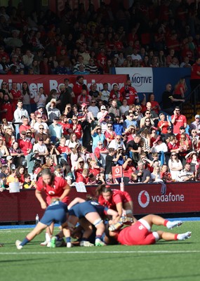 260926 Wales v USA, Vodafone Wales WXV Series - Wales fans watch the match