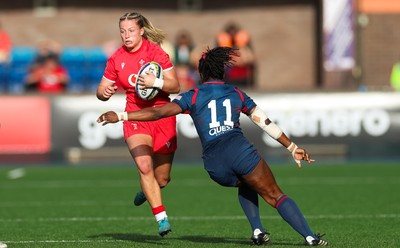 260926 Wales v USA, Vodafone Wales WXV Series - Amy Williams of Wales takes on Erica Coulibaly of USA