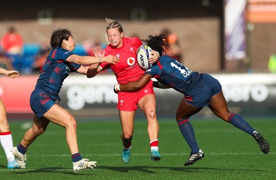 260926 Wales v USA, Vodafone Wales WXV Series - Amy Williams of Wales takes on Erica Coulibaly of USA