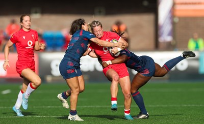 260926 Wales v USA, Vodafone Wales WXV Series - Amy Williams of Wales takes on Erica Coulibaly of USA