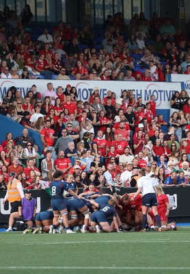 260926 Wales v USA, Vodafone Wales WXV Series - Wales fans watch the match