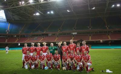 140513 - Wales Veterans v England Veterans, Millennium Stadium, Cardiff - Wales Veterans take on England Veterans at the Millennium Stadium in a charity football match in aid of Prostate Cancer UK