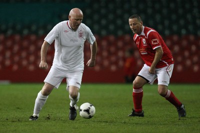 140513 - Wales Veterans v England Veterans, Millennium Stadium, Cardiff - Wales Veterans take on England Veterans at the Millennium Stadium in a charity football match in aid of Prostate Cancer UK