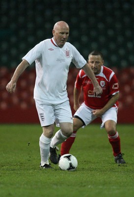 140513 - Wales Veterans v England Veterans, Millennium Stadium, Cardiff - Wales Veterans take on England Veterans at the Millennium Stadium in a charity football match in aid of Prostate Cancer UK