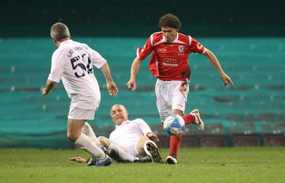 140513 - Wales Veterans v England Veterans, Millennium Stadium, Cardiff - Wales Veterans take on England Veterans at the Millennium Stadium in a charity football match in aid of Prostate Cancer UK
