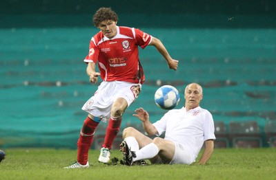 140513 - Wales Veterans v England Veterans, Millennium Stadium, Cardiff - Wales Veterans take on England Veterans at the Millennium Stadium in a charity football match in aid of Prostate Cancer UK