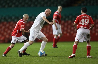 140513 - Wales Veterans v England Veterans, Millennium Stadium, Cardiff - Wales Veterans take on England Veterans at the Millennium Stadium in a charity football match in aid of Prostate Cancer UK