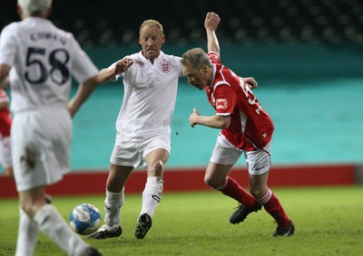140513 - Wales Veterans v England Veterans, Millennium Stadium, Cardiff - Wales Veterans take on England Veterans at the Millennium Stadium in a charity football match in aid of Prostate Cancer UK