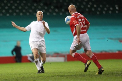 140513 - Wales Veterans v England Veterans, Millennium Stadium, Cardiff - Wales Veterans take on England Veterans at the Millennium Stadium in a charity football match in aid of Prostate Cancer UK