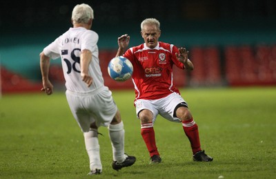 140513 - Wales Veterans v England Veterans, Millennium Stadium, Cardiff - Wales Veterans take on England Veterans at the Millennium Stadium in a charity football match in aid of Prostate Cancer UK