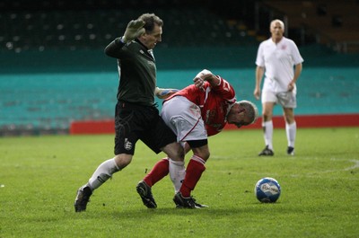 140513 - Wales Veterans v England Veterans, Millennium Stadium, Cardiff - Wales Veterans take on England Veterans at the Millennium Stadium in a charity football match in aid of Prostate Cancer UK