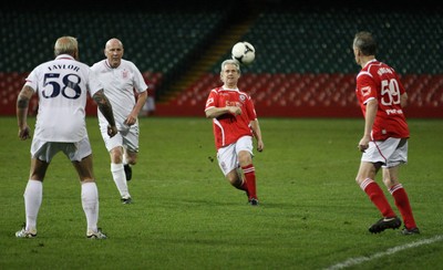 140513 - Wales Veterans v England Veterans, Millennium Stadium, Cardiff - Wales Veterans take on England Veterans at the Millennium Stadium in a charity football match in aid of Prostate Cancer UK
