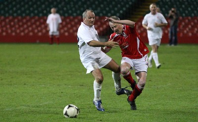 140513 - Wales Veterans v England Veterans, Millennium Stadium, Cardiff - Wales Veterans take on England Veterans at the Millennium Stadium in a charity football match in aid of Prostate Cancer UK
