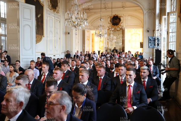 030923 - The Welsh Rugby Teams Welcome Ceremony at the City Hall of Versailles for the 2023 Rugby World Cup - 