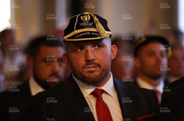 030923 - The Welsh Rugby Teams Welcome Ceremony at the City Hall of Versailles for the 2023 Rugby World Cup - Dillon Lewis
