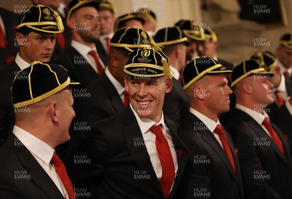 030923 - The Welsh Rugby Teams Welcome Ceremony at the City Hall of Versailles for the 2023 Rugby World Cup - Liam Williams