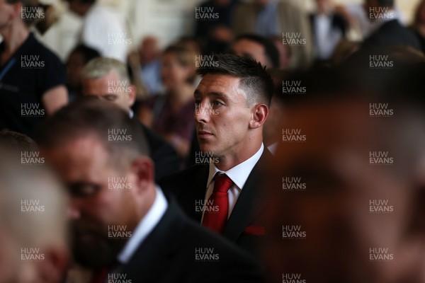 030923 - The Welsh Rugby Teams Welcome Ceremony at the City Hall of Versailles for the 2023 Rugby World Cup - Josh Adams