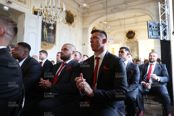 030923 - The Welsh Rugby Teams Welcome Ceremony at the City Hall of Versailles for the 2023 Rugby World Cup - Adam Beard