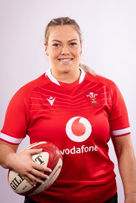 070323 - Wales Women 6 Nations Squad Portraits - Kelsey Jones