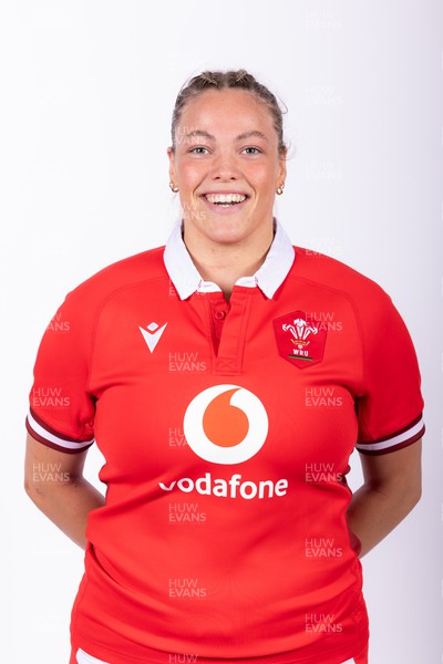 110324 - Wales Women Rugby 6 Nations Squad Portraits - Kelsey Jones