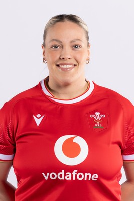 170325 Wales Women 6 Nations Rugby Squad Portraits - Kelsey Jones