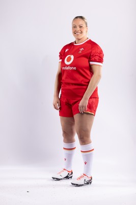 170325 Wales Women 6 Nations Rugby Squad Portraits - Kelsey Jones