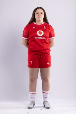 170325 Wales Women 6 Nations Rugby Squad Portraits - Maisie Davies