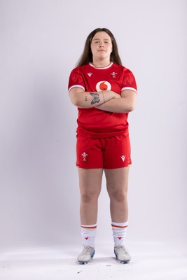 170325 Wales Women 6 Nations Rugby Squad Portraits - Maisie Davies