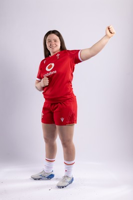 170325 Wales Women 6 Nations Rugby Squad Portraits - Maisie Davies