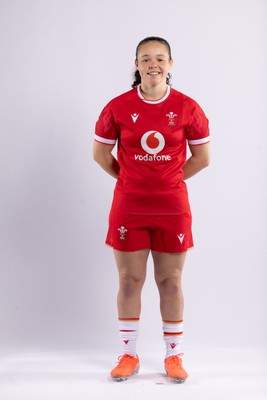 170325 Wales Women 6 Nations Rugby Squad Portraits - Meg Davies