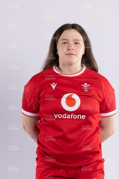 170325 Wales Women 6 Nations Rugby Squad Portraits - Maisie Davies