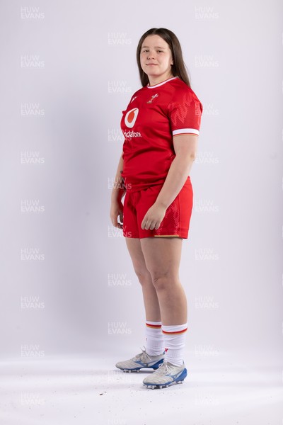 170325 Wales Women 6 Nations Rugby Squad Portraits - Maisie Davies