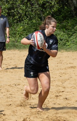 130625 Wales Women Rugby Squad Training at Merthyr Mawr dunes - Kate Williams during a training and conditioning session at Merthyr Mawr sand dunes