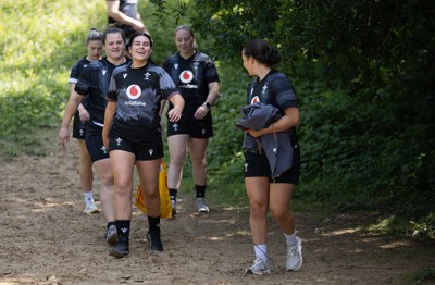 130625 Wales Women Rugby Squad Training at Merthyr Mawr dunes - Lucy Isaac during a training and conditioning session at Merthyr Mawr sand dunes