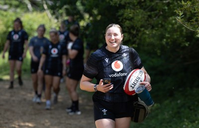 130625 Wales Women Rugby Squad Training at Merthyr Mawr dunes - Gwen Crabb during a training and conditioning session at Merthyr Mawr sand dunes